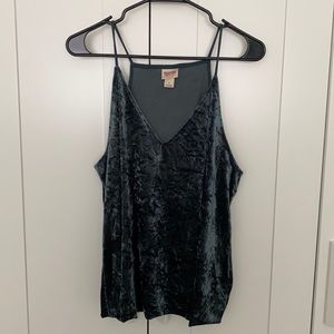 Velvet, loose fitting tank top